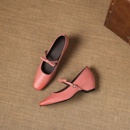 Dalia Genuine Leather Mary Jane Heels