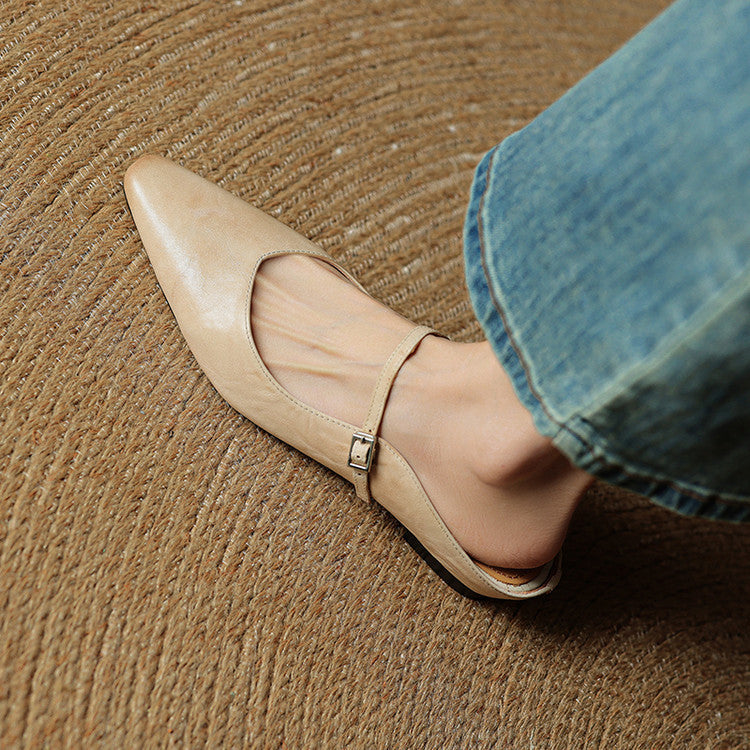 Genuine Leather Mules