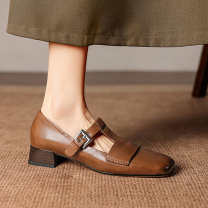 Vela Genuine Leather Heels