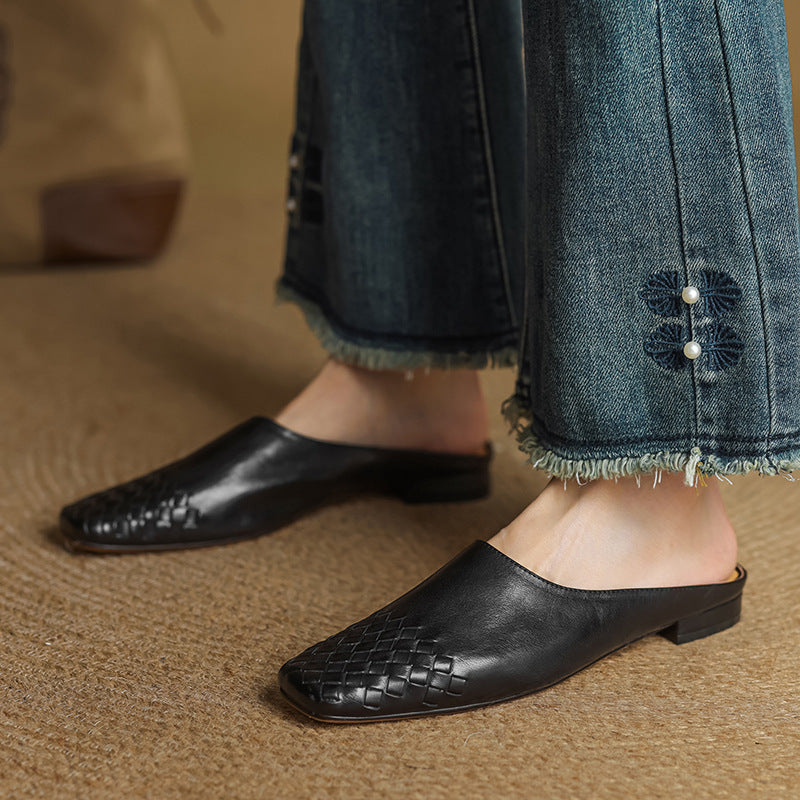 Velsa Genuine Leather Mules