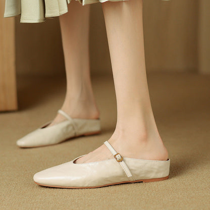 Elzor Genuine Leather Mules