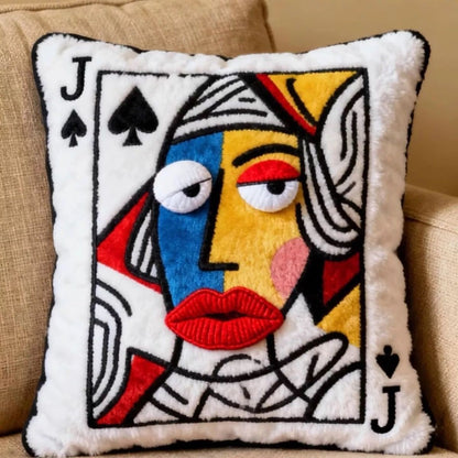 Poker King Throw Pillow