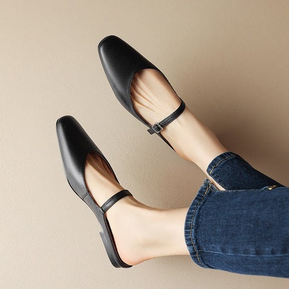 Amini Genuine Leather Mules