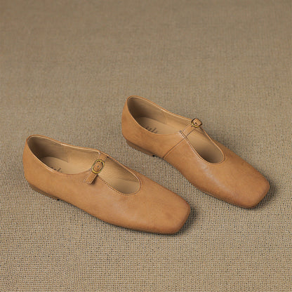 Elspeth | High-Vamp Mary Jane Flat