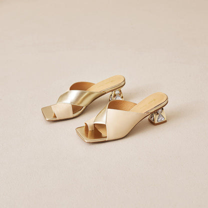 Opaline Genuine Leather Heels