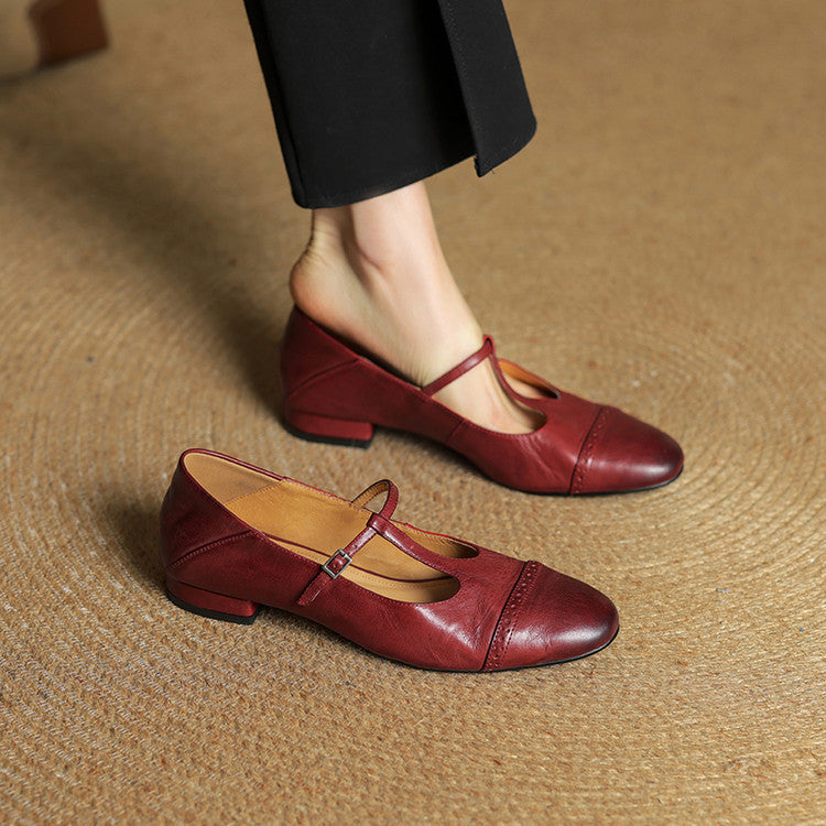 Genuine Leather Flats