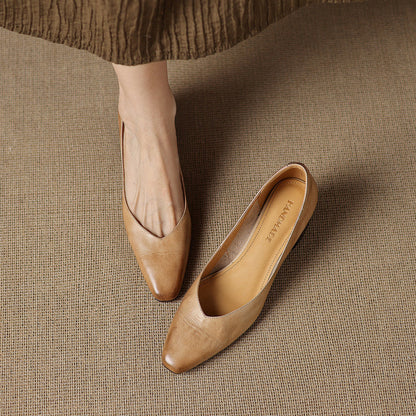 Milla Genuine Leather Heels