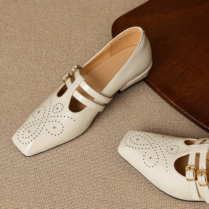 Marisol | Brogued Dual-Strap Mary Jane Pump