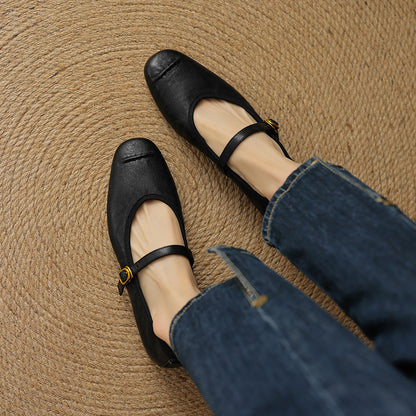 Wani Leather Flats