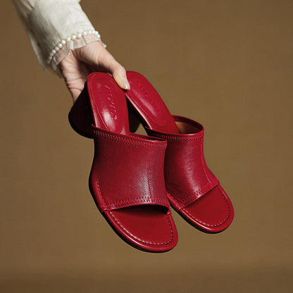 Amira Genuine Leather Mules
