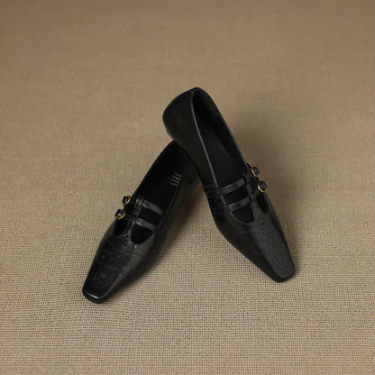 Ceyla | Brogued Double-Strap Mary Jane Flat