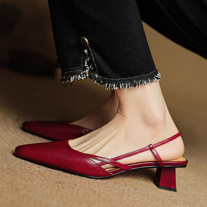 Tessia Genuine Leather Heels