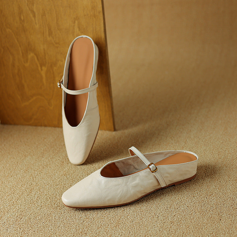 Elzor Genuine Leather Mules