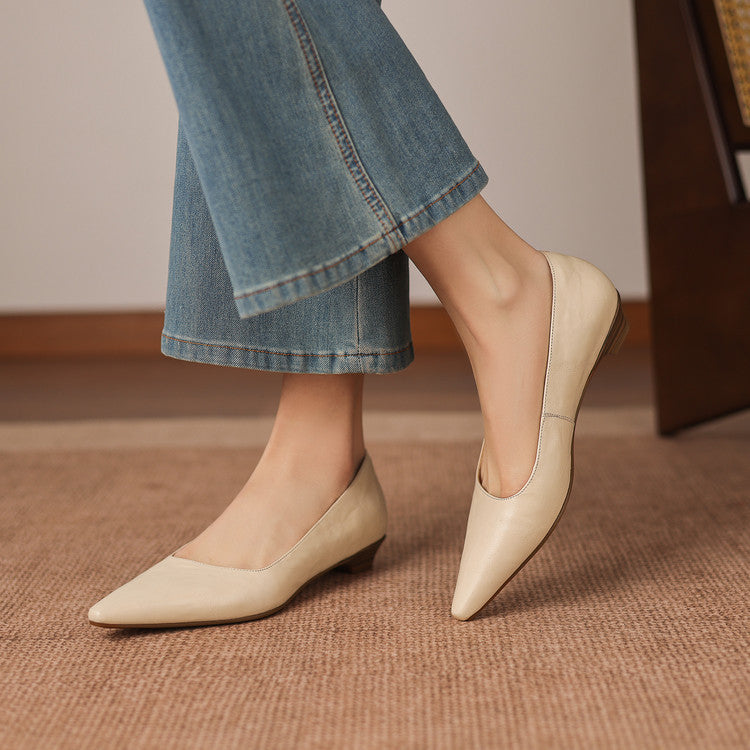 Brisa Genuine Leather Pumps