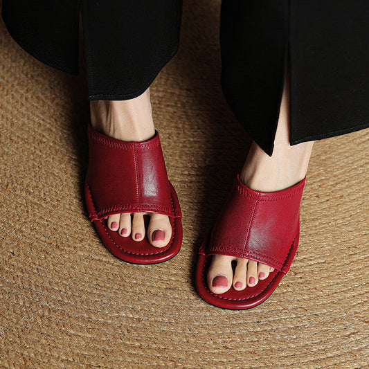 Amira Genuine Leather Mules