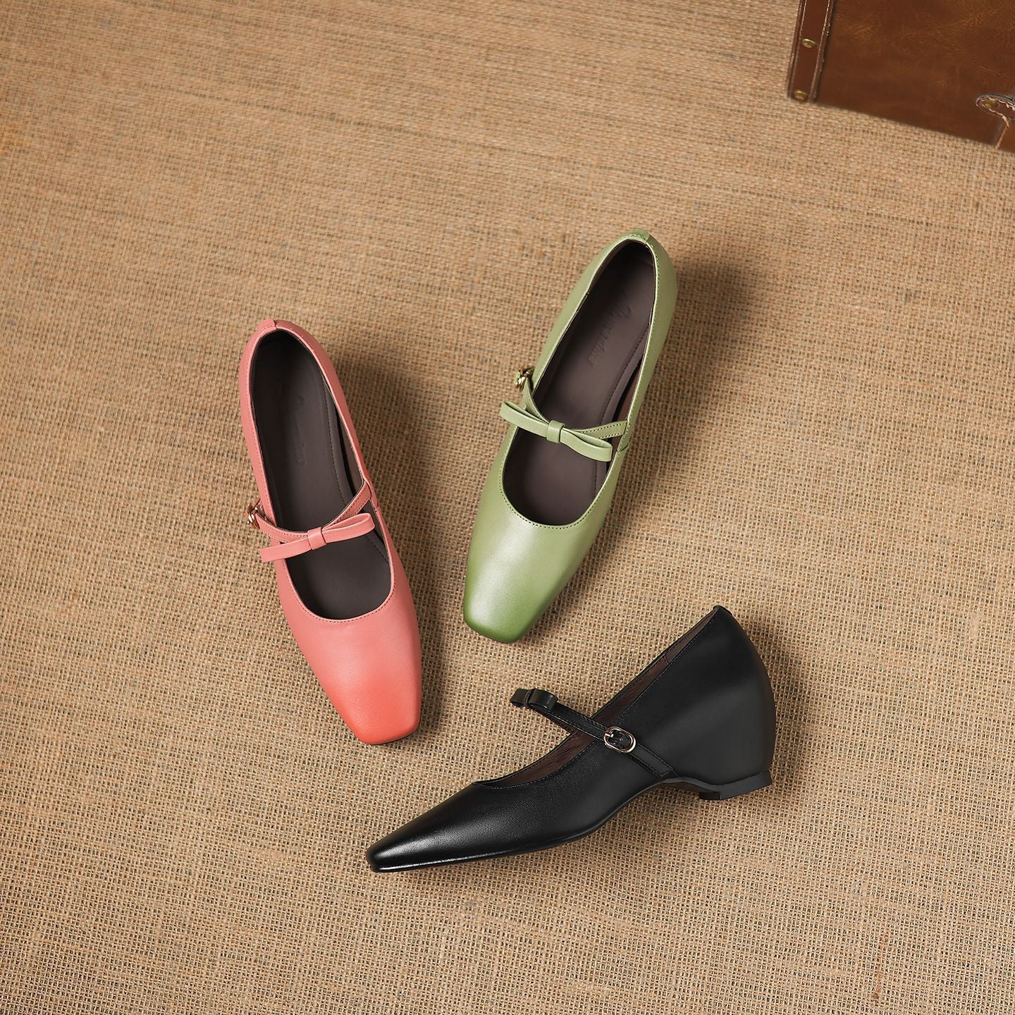 Dalia Genuine Leather Mary Jane Heels