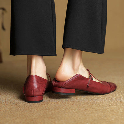 Genuine Leather Flats