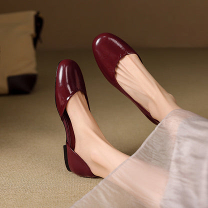 Melza Genuine Leather Flats