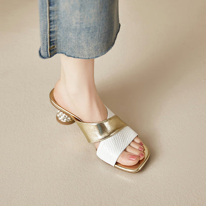 Viana Genuine Leather Mules