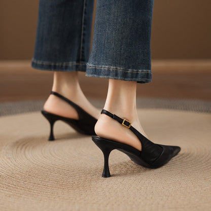 Myla Genuine Leather Heels