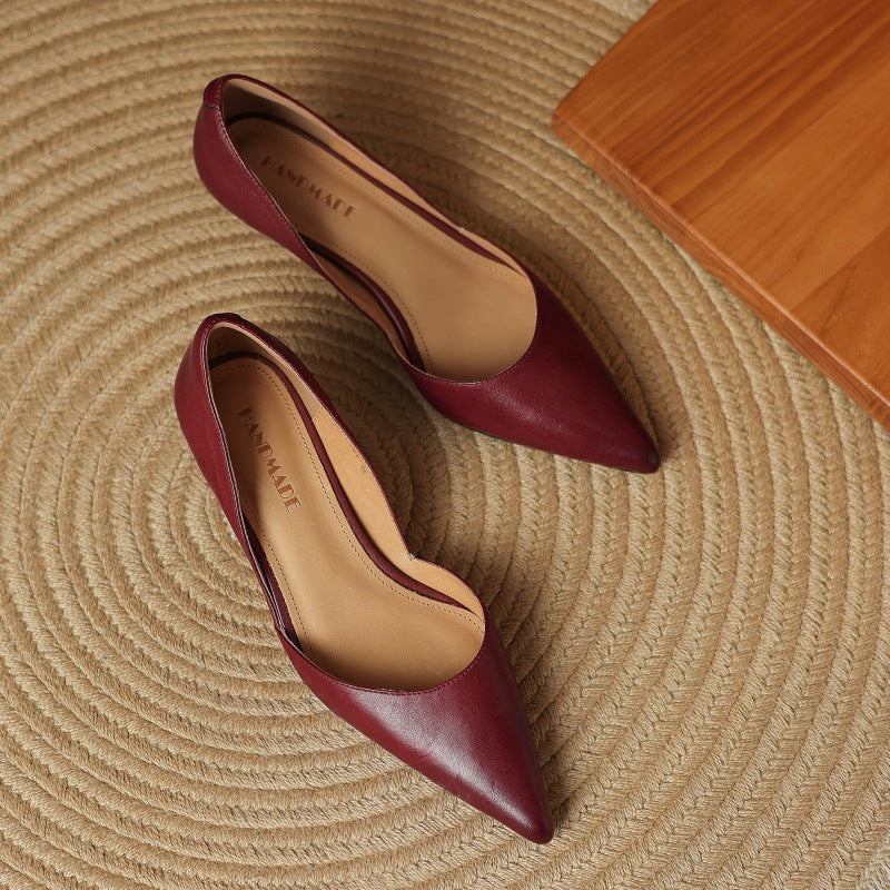 Carlen Genuine Leather Heels
