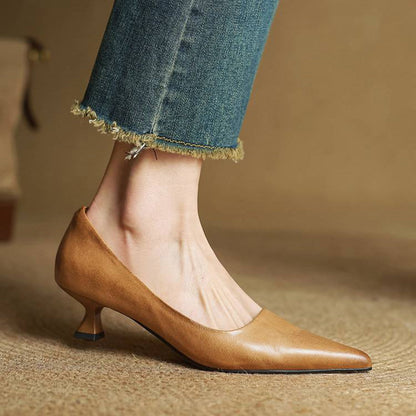Amar Genuine Leather Heels