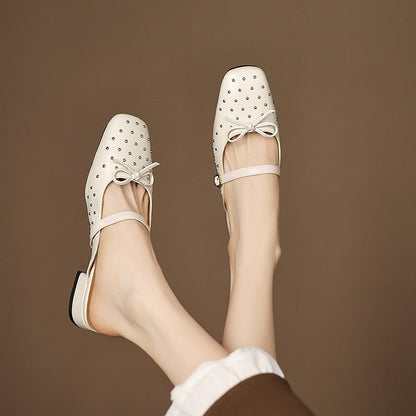 Belle Genuine Leather Mules