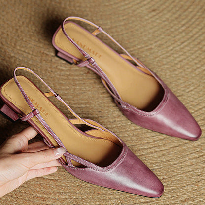 Tessia Genuine Leather Heels