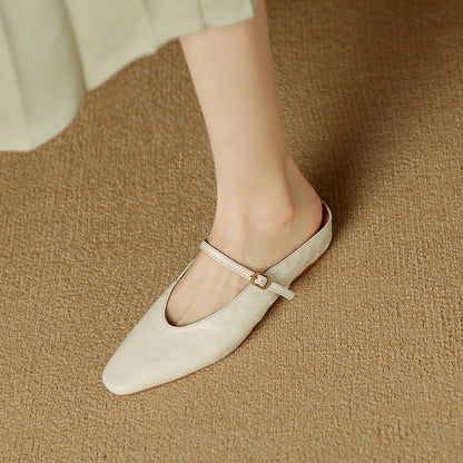 Elzor Genuine Leather Mules