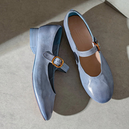 Galla Genuine Leather Heels