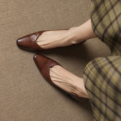 Milla Genuine Leather Heels