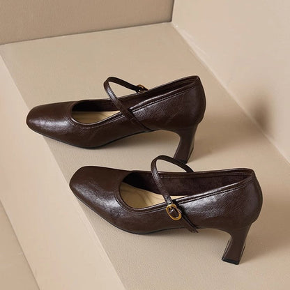 Lizel Leather Heels
