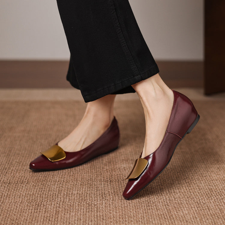 Lorea Genuine Leather Flats