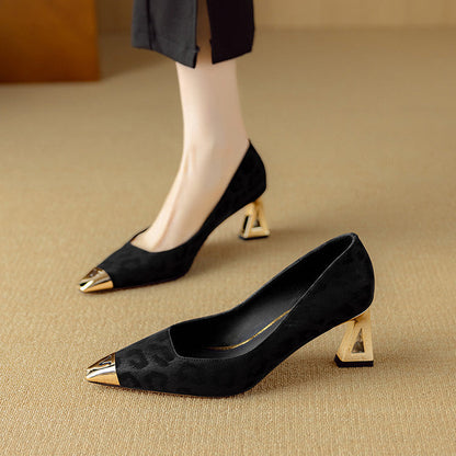 Alesia Genuine Leather Heels