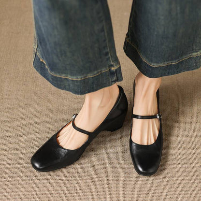 Deyra Genuine Leather Pumps