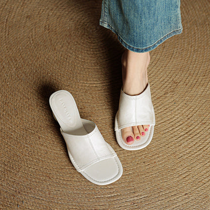 Amira Genuine Leather Mules