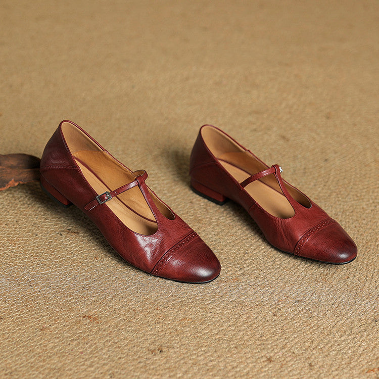 Genuine Leather Flats