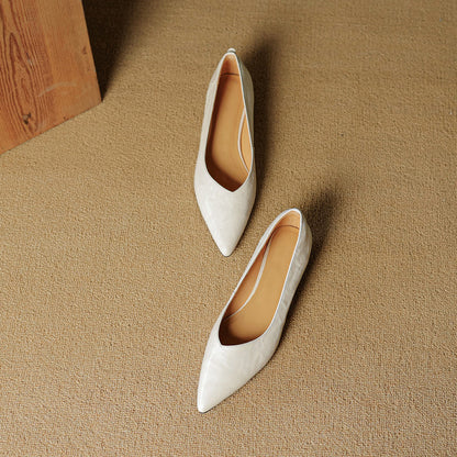 Nera Genuine Leather Flats