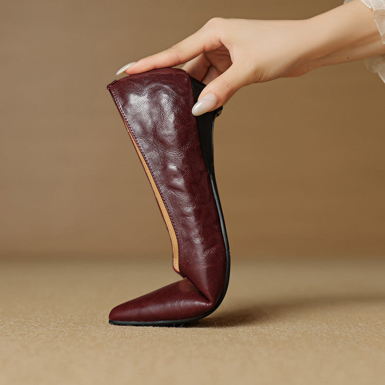Nera Genuine Leather Flats