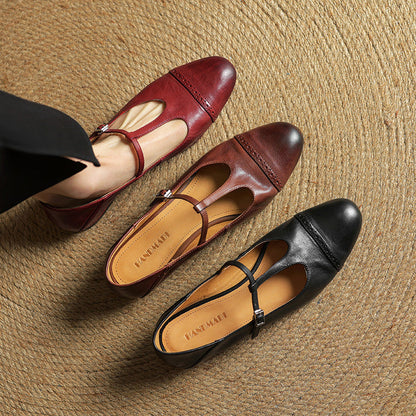 Genuine Leather Flats