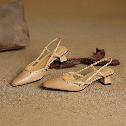 Tessia Genuine Leather Heels