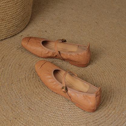 Wani Leather Flats