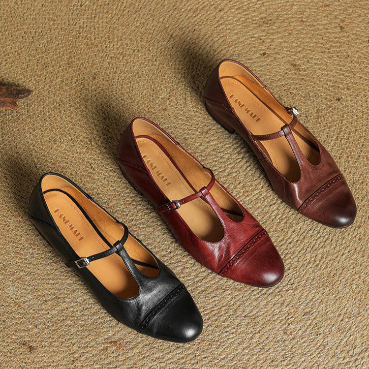 Genuine Leather Flats