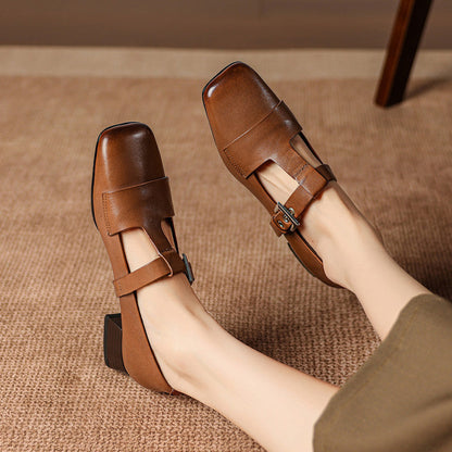 Vela Genuine Leather Heels