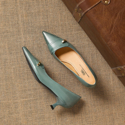 Verena Genuine Leather Heels