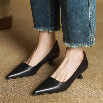 Amar Genuine Leather Heels