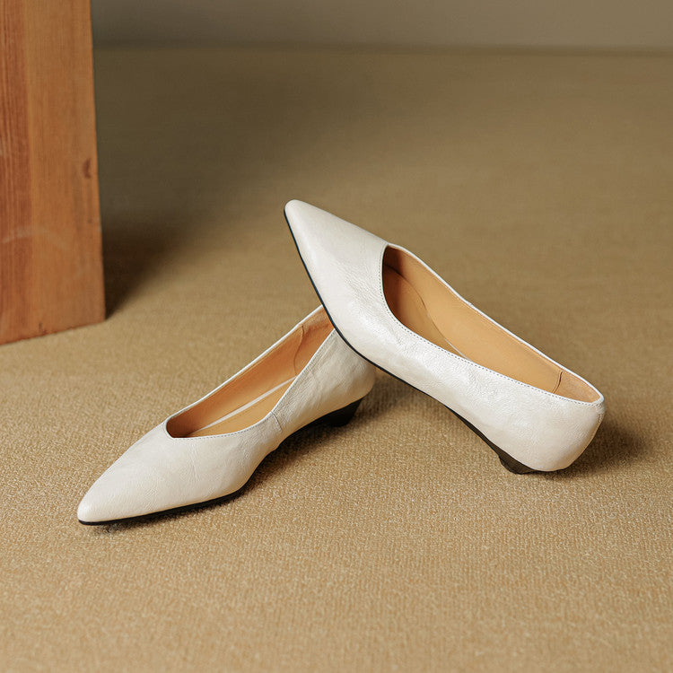 Nera Genuine Leather Flats