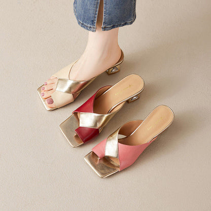 Opaline Genuine Leather Heels