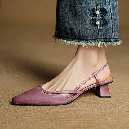 Tessia Genuine Leather Heels