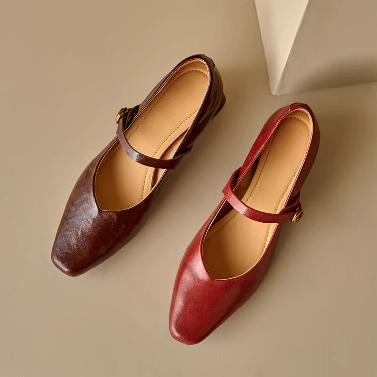 Felya Genuine Leather Heels